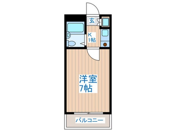 烏山ダイカンプラザⅠ(204)の物件間取画像